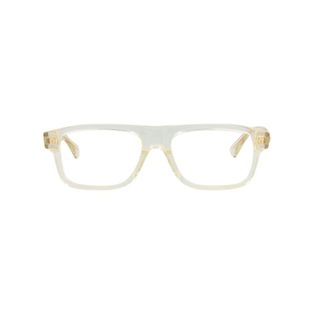 Bottega Veneta Square-Frame Acetate Optical Frames Beige Mens